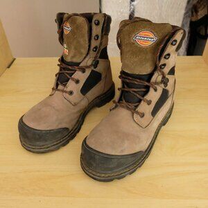 Dickies D-Flex Leather CSA Work Boot Mens 8 Brown Workwear Construction